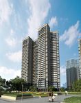 高层住宅白天建筑效果图