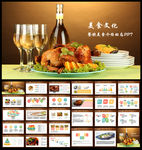 美食文化动态PPT模板