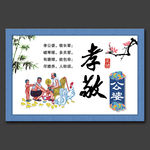孝敬公婆家庭美德文化展板