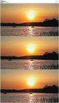 夕阳下的渔船