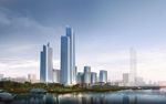 河北高层建筑商务中心建筑效果图