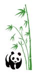 熊猫 竹子 中国风 矢量 古典