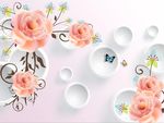 3D玫瑰花