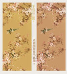 电视机背景 国画梅花