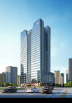 商务中心白天建筑效果图