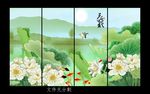 国画荷花