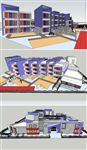 幼儿园设计建筑草图大师SU模型