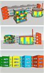 幼儿园建筑草图大师SU模型