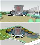 SU博物馆纪念馆美术馆建筑模型
