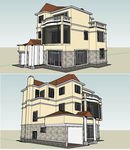现代建筑草图大师SU模型
