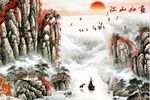 电视背景画