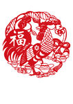 鸡年窗花