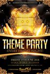 豪华夜店高端酒会欧式宣传海报