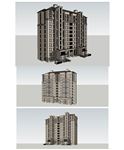法式11层建筑草图大师SU模型