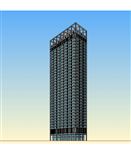 高层办公楼建筑草图大师SU模型