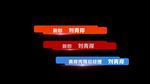 企业婚礼活动人名条字幕条