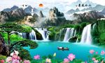 山水背景墙