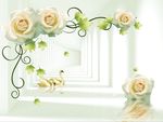 空间玫瑰花