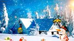 雪地圣诞小屋