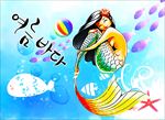 美人鱼插画