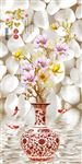 3D时尚花瓶金鱼玄关背景墙