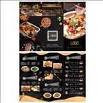 美食三折页