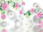3D玫瑰花朵