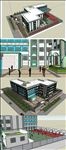 伊斯兰回民实验小学建筑草图模型