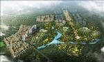 住宅区大型鸟瞰建筑效果图