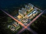 住宅休闲一体化鸟瞰夜景建筑效果