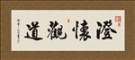澄怀观道   书法 字画 毛笔