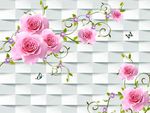 3D玫瑰花