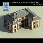 三层中式建筑