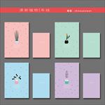 最新韩版清新手绘盆景本本