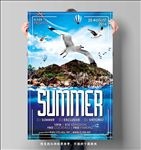 夏日海洋海报