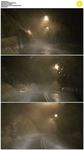 暴风雨中开车前进
