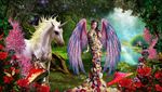 唯美梦幻桃花女神写真模板