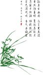 兰花矢量图 孤兰生幽园李白诗词