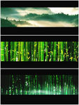 武侠竹林大气 青山