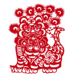 老虎剪纸