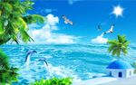 海景椰子树