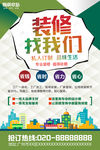家装e站装修找我们活动宣传海报