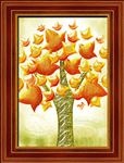 立体风景树木油画装饰画