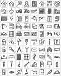 建筑施工工程图标