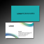 绿色曲线名片
