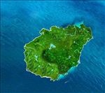 海南岛海域俯视图