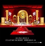 红金色欧式教堂主题婚礼