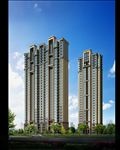 高层住宅区建筑效果图