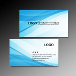 蓝色曲线名片
