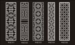 中式镂空隔断雕花